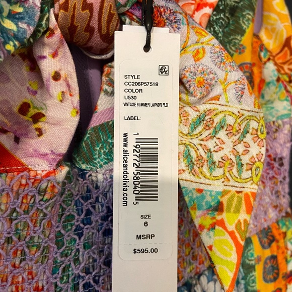 Alice + Olivia Vintage Summer Lavender Dress - Picture 4 of 6